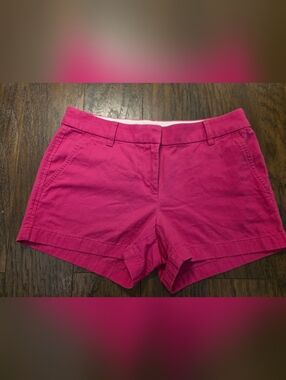 Women's Fuchsia Cotton Shorts